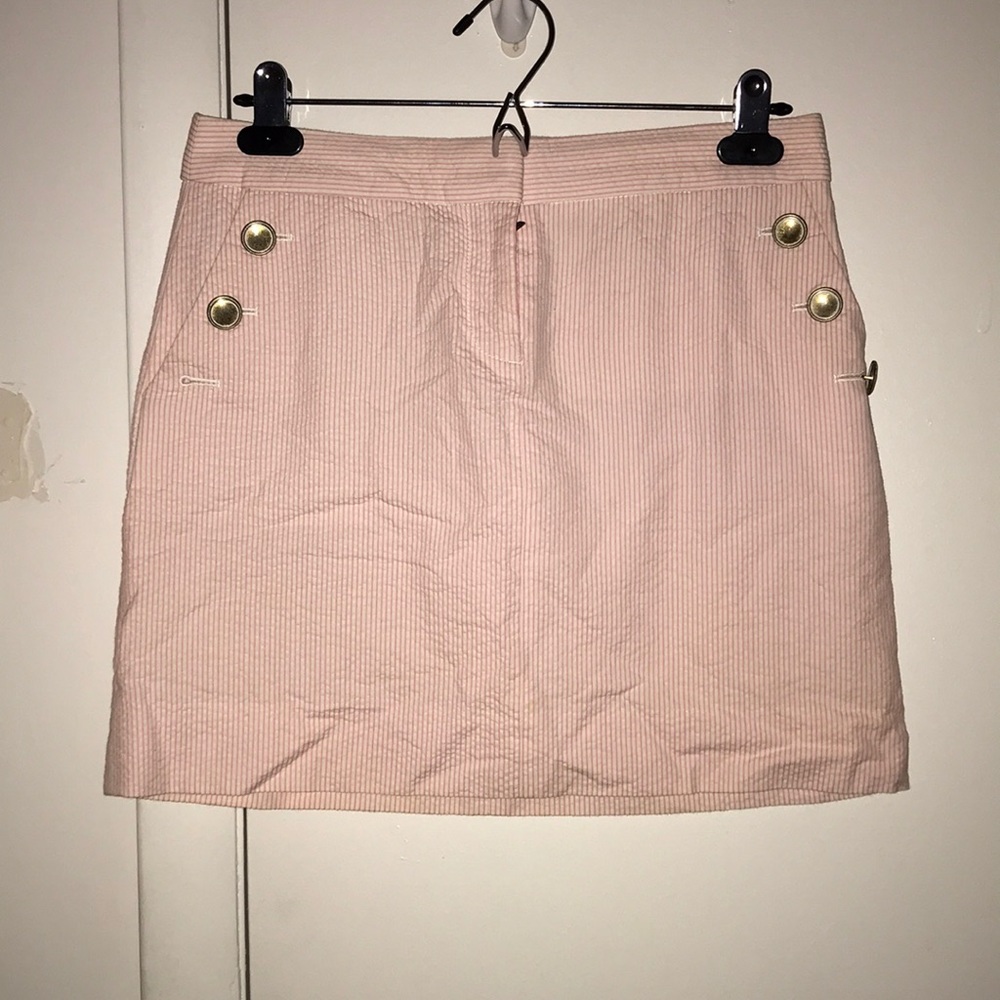Sweet seersucker miniskirt